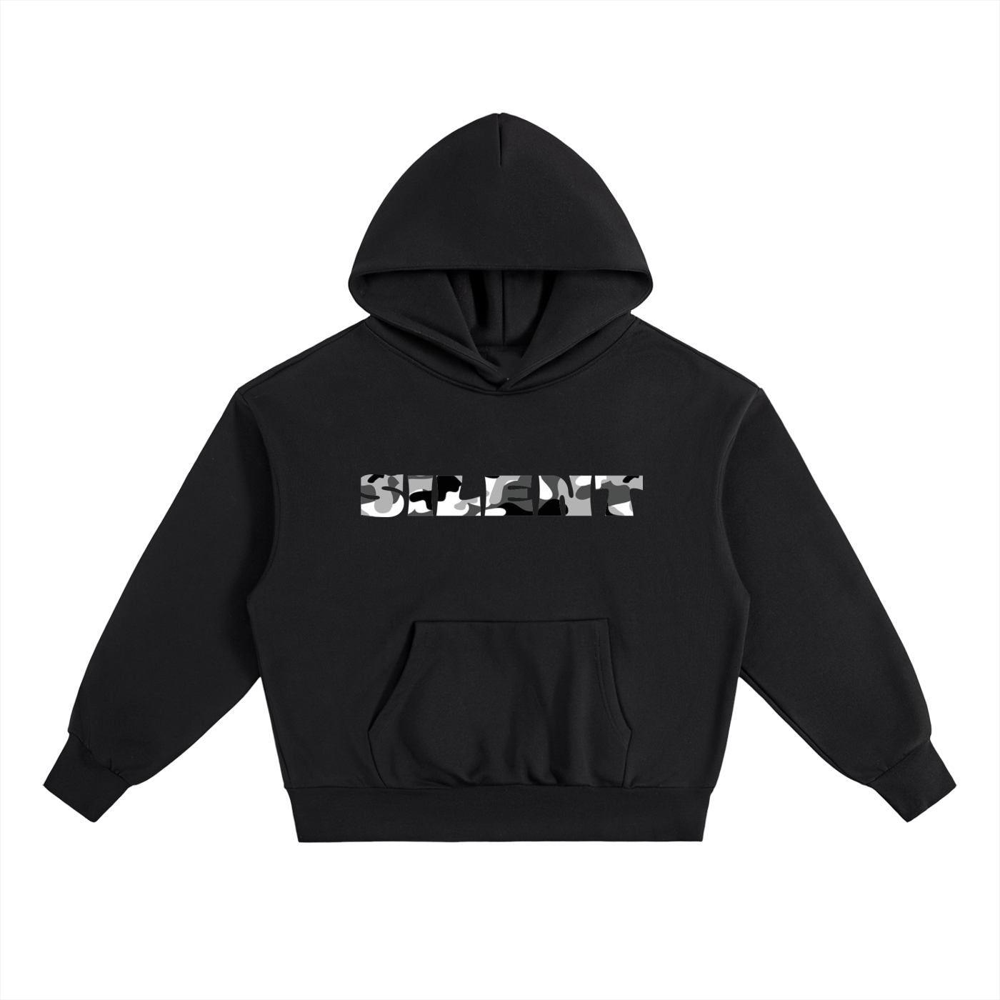 HOODIE - WHITE CAMO [BLACK]