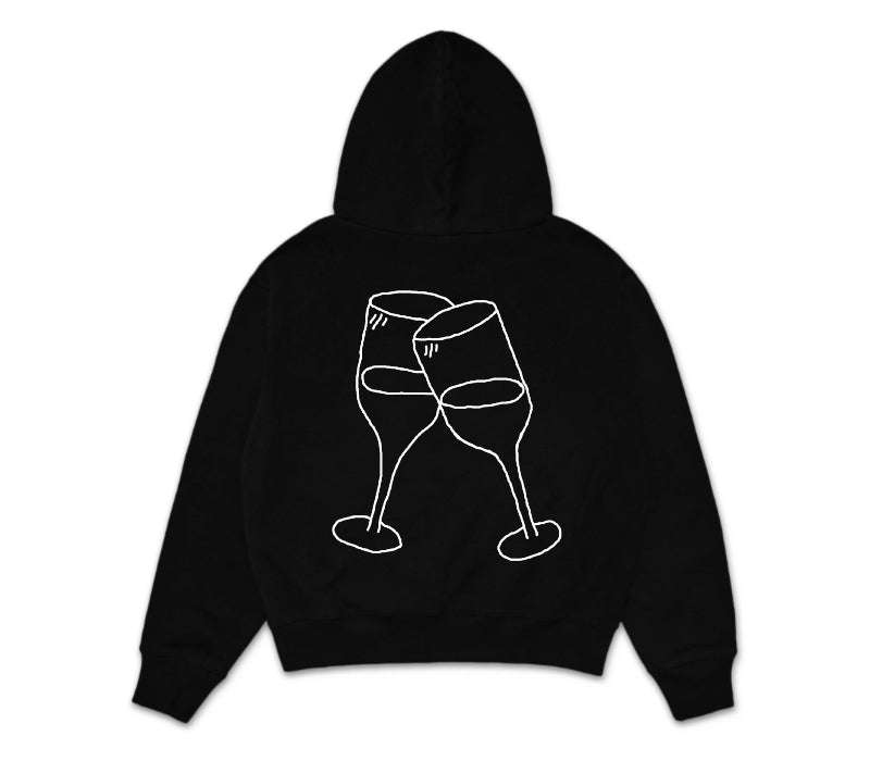 “25” Wineglass - Hoodie